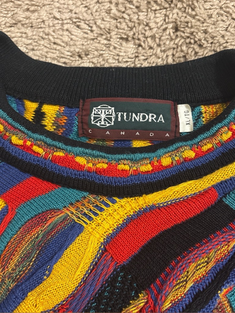 Tundra vintage Multicolor Men's Knit Sweater - XL